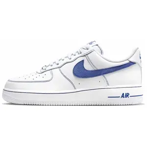 Nike Air Force 1 Low Men's White-Blue Sneakers with Comfort, Versatility, and Slip-Resistant Sole Trending Shoes, House White Official Shoes to Get / Maison Mihara