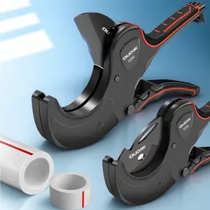 Professional PVC Pipe Cutter with SK5 High Carbon Steel Blade for PPR PEX Plastic Tubes Slip Resistant Grip Industrial Durable Multi Function Plumbing Tool Kit for Construction Repair