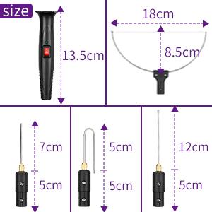 GOCHANGE 4 in 1 Foam Cutter,  Electric Cutting Machine Pen Tools Kit, 100-240V /18W Styrofoam Cutting Pen with Electronic Voltage Transformer Adaptor For Foam Cutting, Holes Digging, Details Handling
