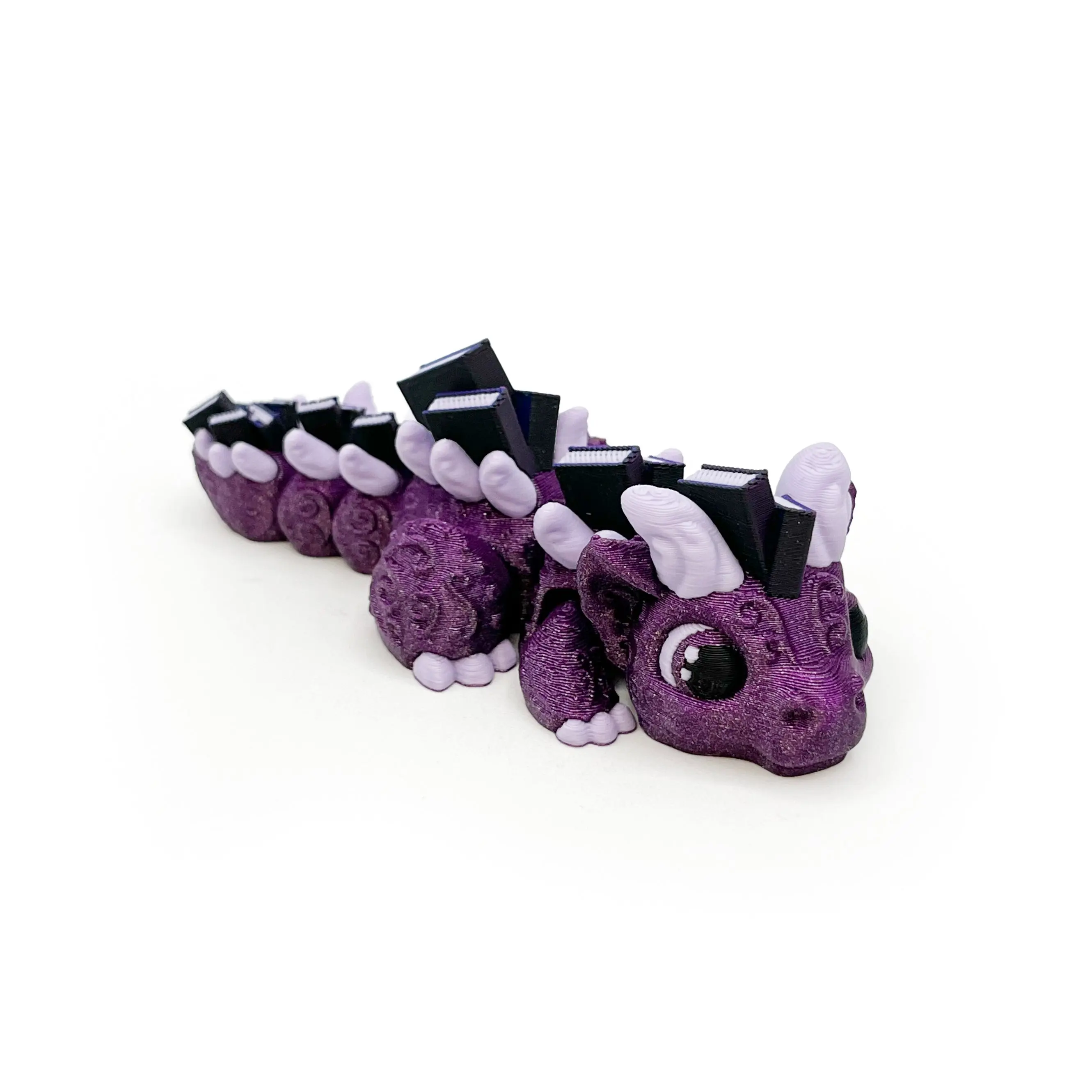 Book Dragon - Purple Sparkle