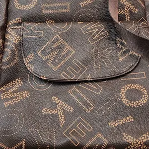 Fashion Colorblock Pattern Backpack, Casual PU Leather Zipper Backpack for Women, Large Capacity Commuting Backpack, Schoolbag, Travel Bag