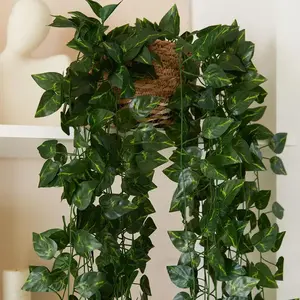 12pcs Artificial Ivy Vines, 220cm Long with 72 Leaves, Fake Greenery Wreath for Indoor Outdoor Decor, Home Garden Wall Hanging Plants