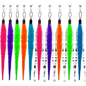 Worm   with Foil, 10 count  Wand Attachments Worms  Interactive Cats Wand Attachments Worms Toys for Indoor Cats