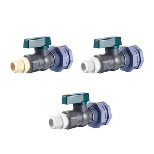 Rain Barrel Spigot Easy Installation PVC Ball Valves for Tubs Pools Replace