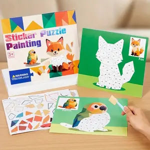 3D Geometric Puzzle Toy, Educational DIY Craft Kit for Kids Aged 3-6, Enhances Focus & Creativity, Kindergarten Learning Tool