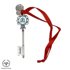 Zeta Beta Tau Christmas Ornament Santa Magic Key