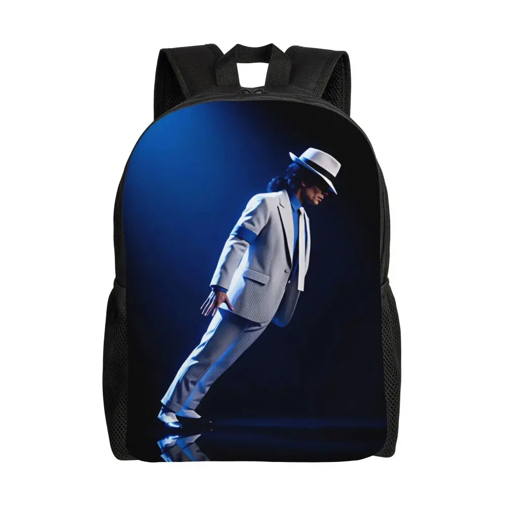 M-Michael Jacksons Backpack for Mens Womens Teens Cute Backpacks Hiking Breathable School Bags Design Rucksack