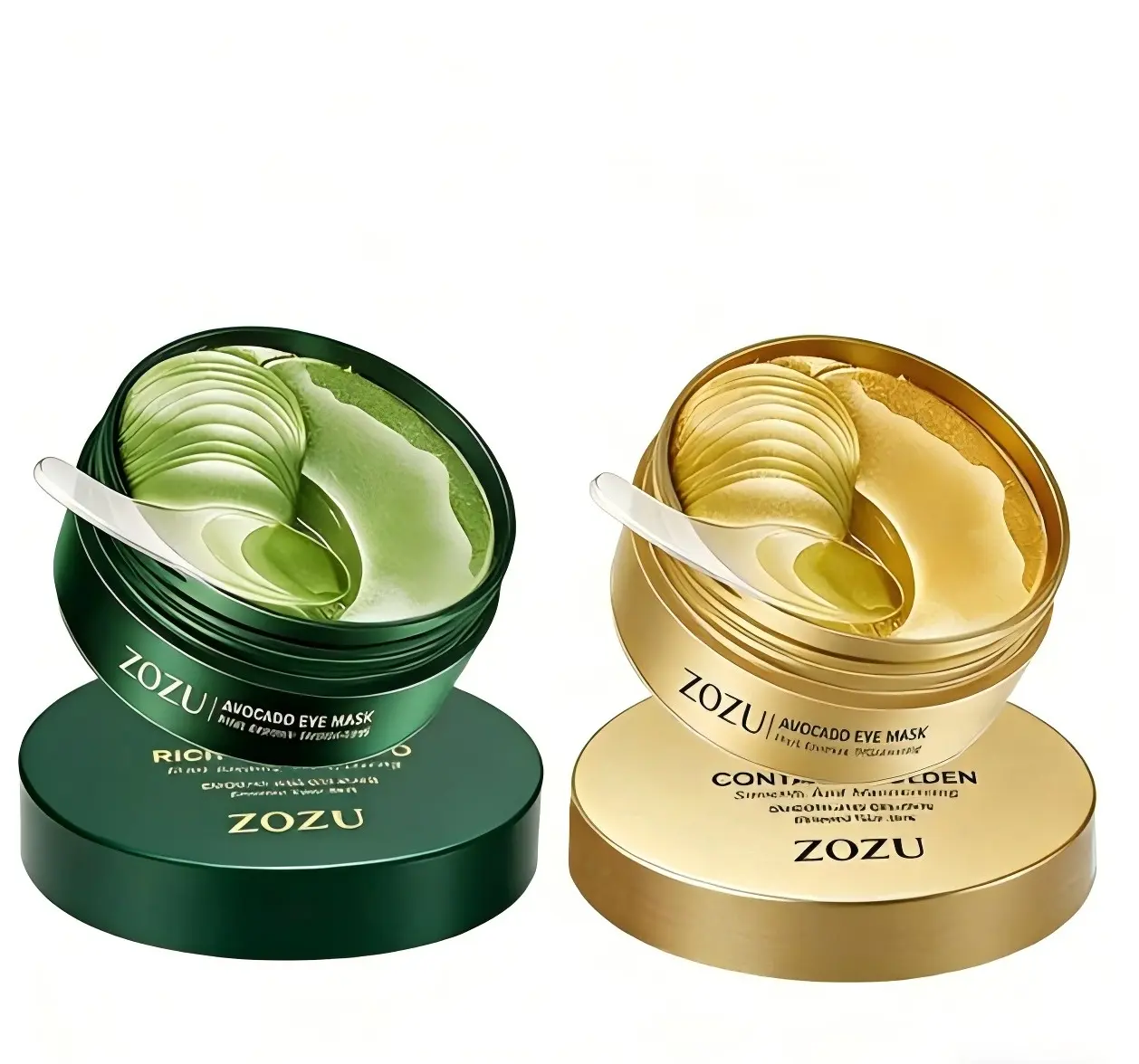 Avocado & Gold Eye Mask Duo - Alternate Day and Night Use Eye Mask – Reduces Periocular Fine Lines & Eye Bag Care, Fades Dark Circles - Hydrating Moisturizing Daily Use Skincare Product
