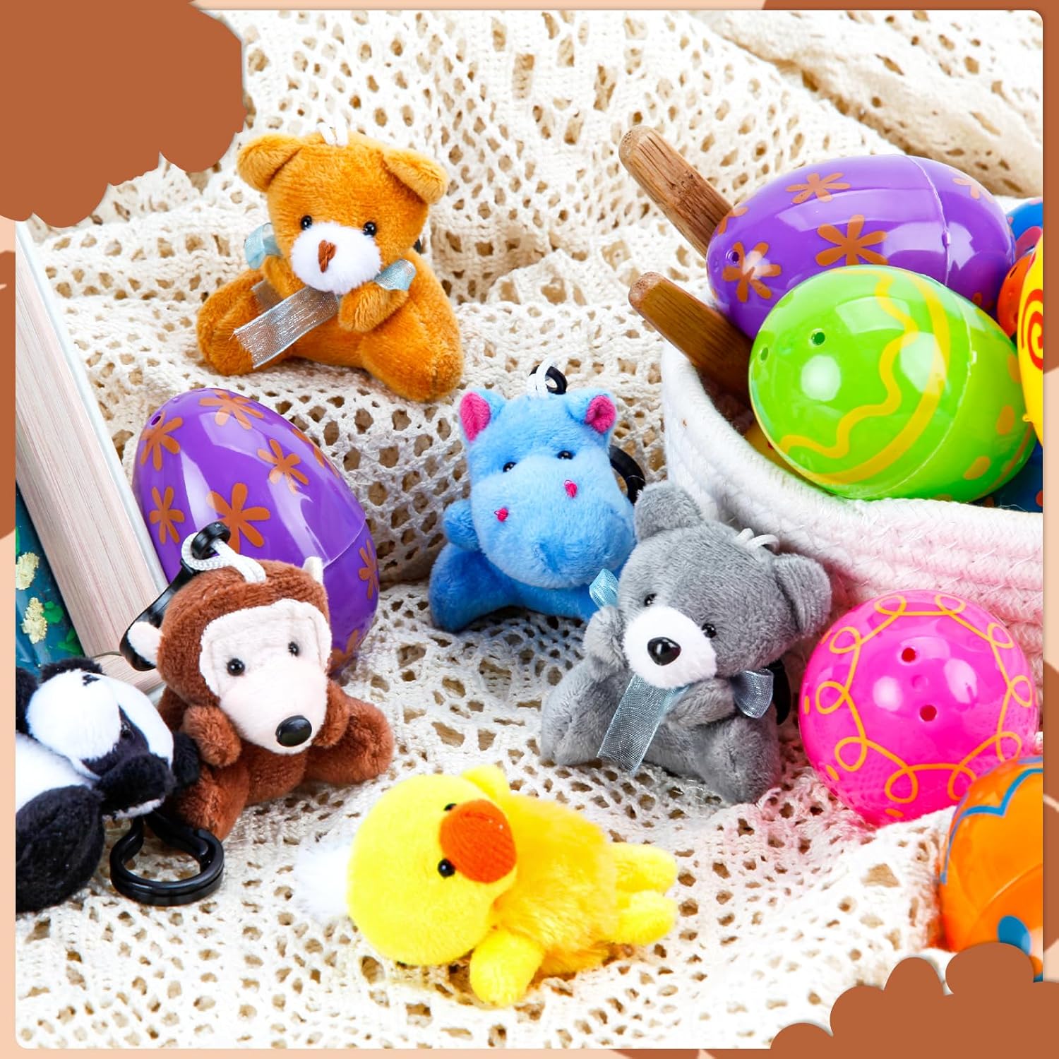 12 Pack Prefilled Easter Eggs with Mini Animal Plush Toys – Easter Basket Stuffers for Kids Boys Girls Toddlers, Easter Egg Hunt Fillers, Classroom Party Favors, Easter Gifts Ages 3-8 12 Pack Prefilled Easter Eggs with Mini Animal Plush Toys – Easter Basket Stuffers for Kids Boys Girls Toddlers, Easter Egg Hunt Fillers, Classroom Party Favors, Easter Gifts Ages 3-8