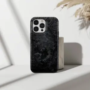 🏛️ Dark Academia Renaissance Art Phone Case  Moody Gothic Black Monochrome Cover  For iP Phone 15, 14, 13, 12, 11, X Series (Pro, Max, Plus)