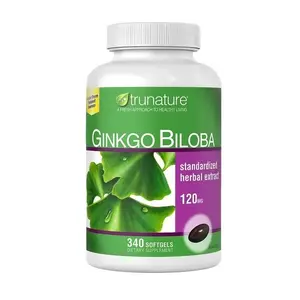 Trunature Ginkgo Biloba, 340 Softgels - Supplement for Fitness and Health - Edible Healthcare Dietary