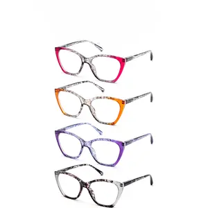 ZOELEAD 4 Pack Reading Glasses Women's Blue Light Blocking Glasses Computer Stylish frame Eyewear with Flexible Spring Hinges Trendy Casual Lightweight Eyeglasses for Everyday Use retro fashion reader