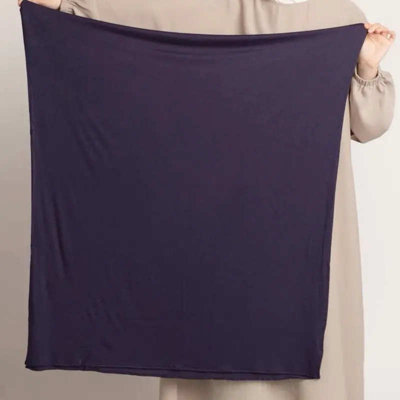 Premium oversized jersey hijab -aubergine purple