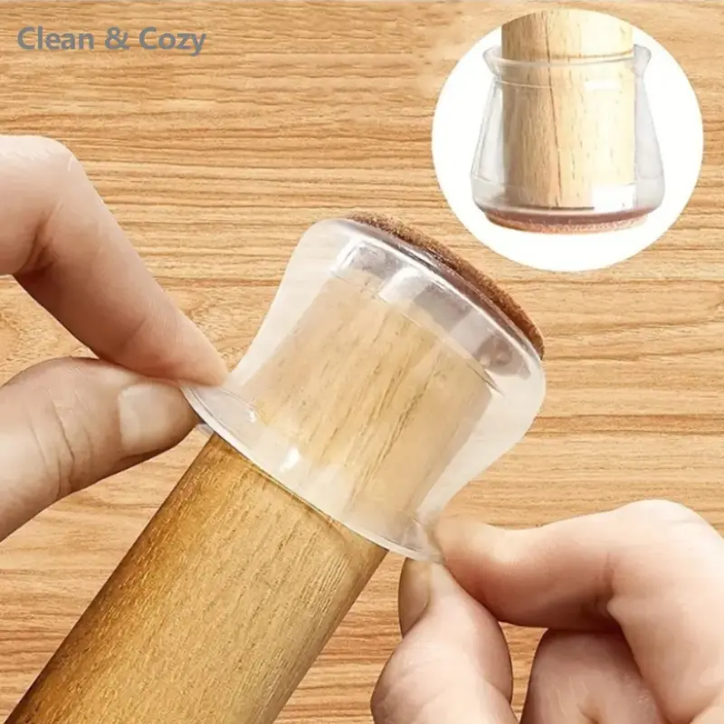 8/16/24-Pack Self-Adhesive Felt Pads Furniture | No-Scratch, Quiet, Durable Floor Protectors for Hardwood & Tile | Heavy-Duty Chair Leg Caps for Home & Apartment 🔇✨ #HomeHacks，#FloorProtection, #ChairLegCaps, #ApartmentHacks，#TikTokHomeFinds