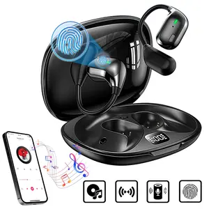 Wireless Headphones, Earbuds Wireless Bluetooth, Neckband Wireless Earbuds, 30H Long Playtime, with Mic, LED Digital Display Wireless Charging Case, Comfortable Fit, Smart Touch Control, IPX5 Waterproof for Sports Running Workouts