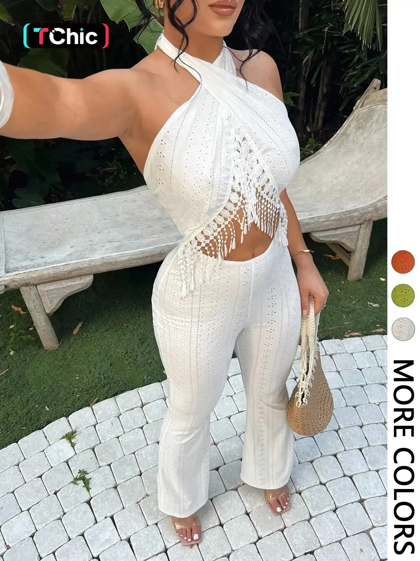 Women's Beach Casual Vacation Fitted Lightweight Breathable Chic Overalls Romper, Ladies Summer One-Piece Halter Jumpsuit, Comfortable and Stylish for Travel and Relaxing, Fashion Casual Jumpsuit Overall Jumpsuits