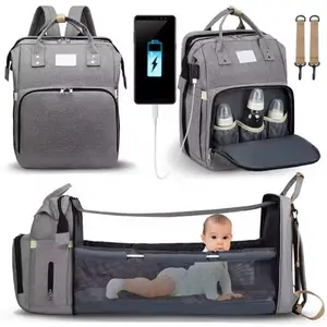 Travel Diaper Bag with Built-in Diaper Changing Station