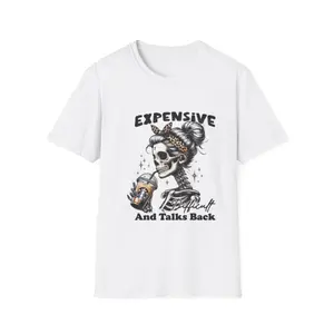 Expensive And Talks Back Skull Tee