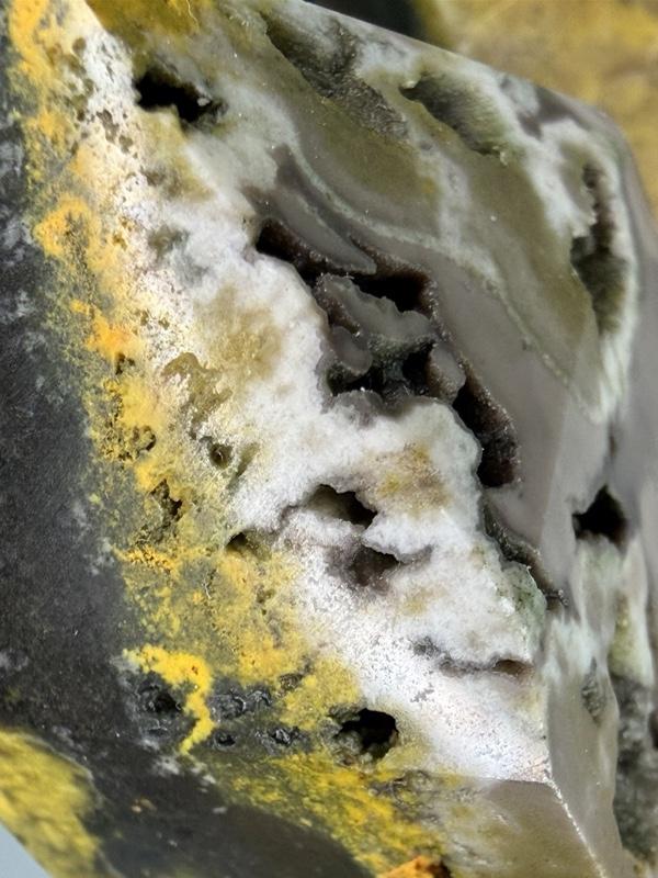 Real Volcanic Bumblebee Jasper | Hand-picked from Indonesia | Vibrant yellow crystal home decor energy