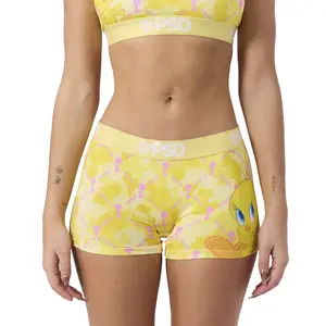 PSD Womens Looney Tunes Tweety Lux Boy Short Underwear - Comfortable, Breathable, Ultra-light Fabric