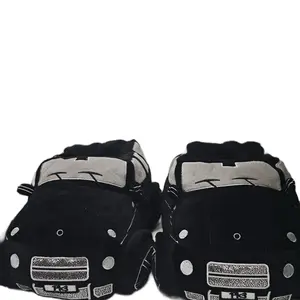 Black Car Plush Slippers (PlushKickz Original)