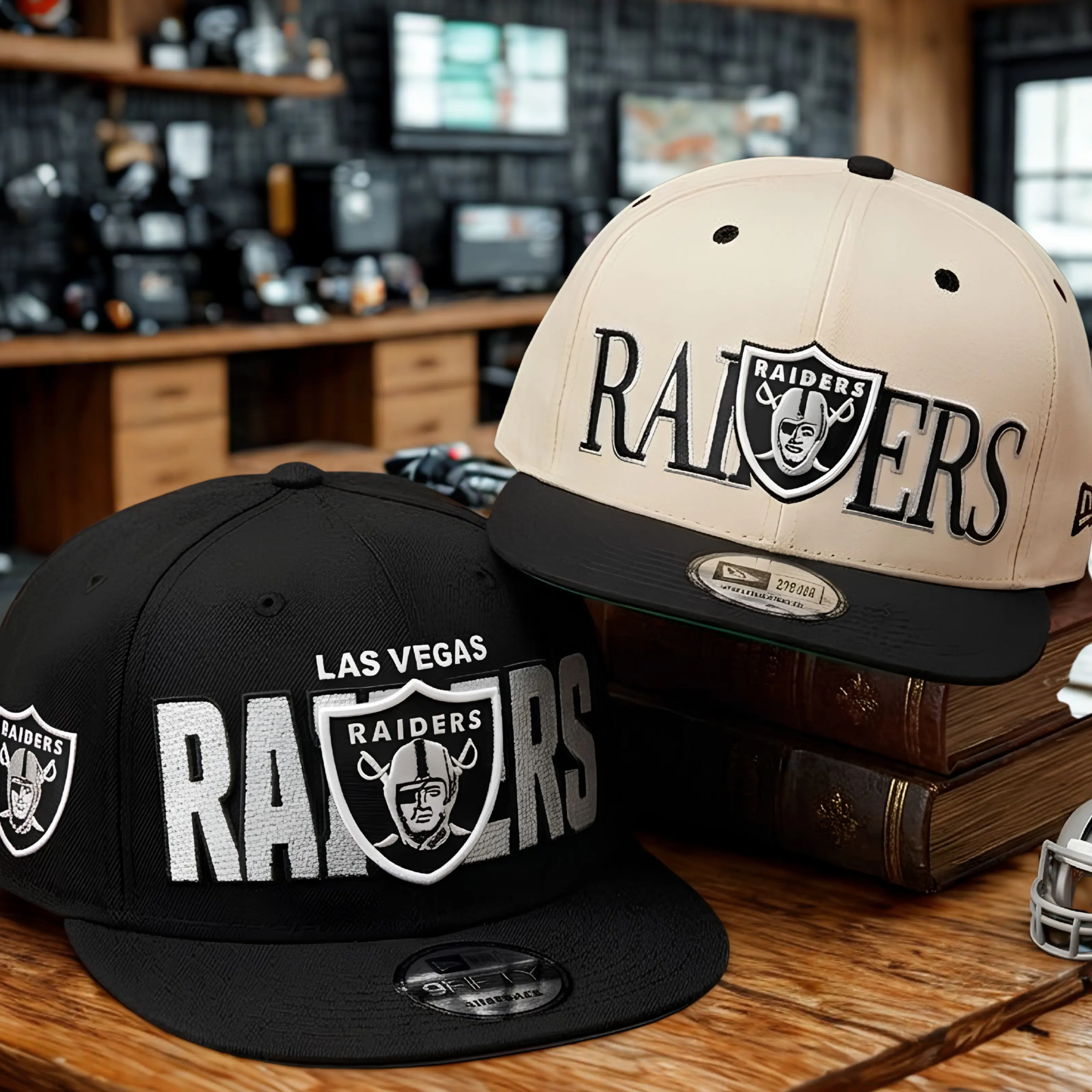 [Best Quality] Las Vegas Raiders All Collection Snapback Cap – Multi-Style Adjustable Flat Brim Baseball Hats.