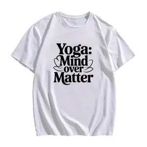 Plus Size, Women's Plus Size 180g Pure T-Shirt - Soft Skin-Friendly Round Neck Short Sleeve Blouse-Compatible Suitable for Mind Over Matter, L-5XL Sizes, Casual Spring Summer Fall Casual Attire, Mother's Day Gift (Non-)