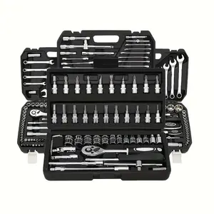 Car Mechanic Tool Set, Multipurpose Car Repair Tool Set with Ratchet Torque Wrench, Professional Screwdriver Tool Set for Car, Bicycle & Motorcycle, Automotive Tool Kit