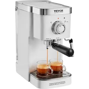 Spring new arrivals Espresso Coffee Machine, 15Bar Semi-Automatic Espresso Maker with Milk Frother Steam Wand, Professional Cappuccino Latte Machine with High-Power Boiler & Removable Water Tank, NTC Control System