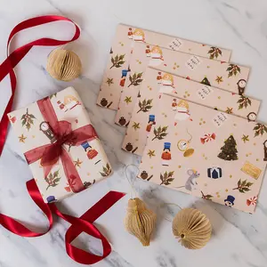 Nutcracker Ballet Wrapping Paper Sheets - Set of 4