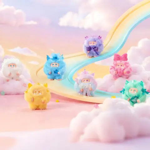 Giggle Monster Crystal Wish Series Plush Blind Box Figurine - Mini Blindbag Art Toy for Unboxing Enthusiasts, Surprise Set, blind boxseries, Boxed Collectible Toys and Plushies, Cute Collectibles