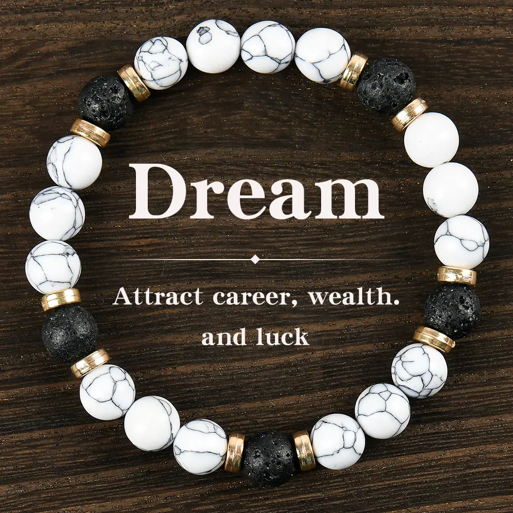 Elegant Dream Fortune Lucky Crystal Bracelet, Natural Beaded Fashion Jewelry For Men And Women, Ideal Party And Birthday Gifts, Good Luck And Love Blessing Gifts summerwins