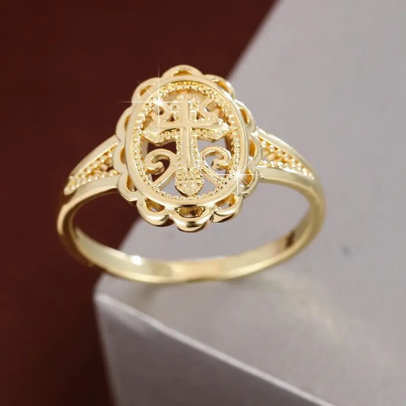 Women's Geometric Design Ring, Elegant Copper Material, All-Season Accessory, Simple Floral Pattern, Perfect Gift for Her, elegant everyday ring, Statement Rings, Elegant Fashion Rings, Beautiful Rings
