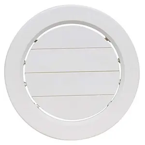 Valterra A103358VP 5 in. White Rotating Heat & AC Register with Damper