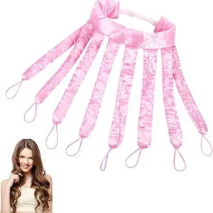Octopus Heatless Curling Rod Closhion Octopus Design No Heat Curling Rod Headband Soft No Heat Hair Curlers for Overnight DIY Hair Styling Tools Hair Curling Rods.Soft, No-Heat, Easy Sleeping Curls Band for Normal Hair Texture.
