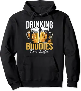 Drinking Buddies For Life - Beer Buddy BFF Friends Pullover Hoodie - Sabrinasmitl Shop 37B0BZQDQ5LJ