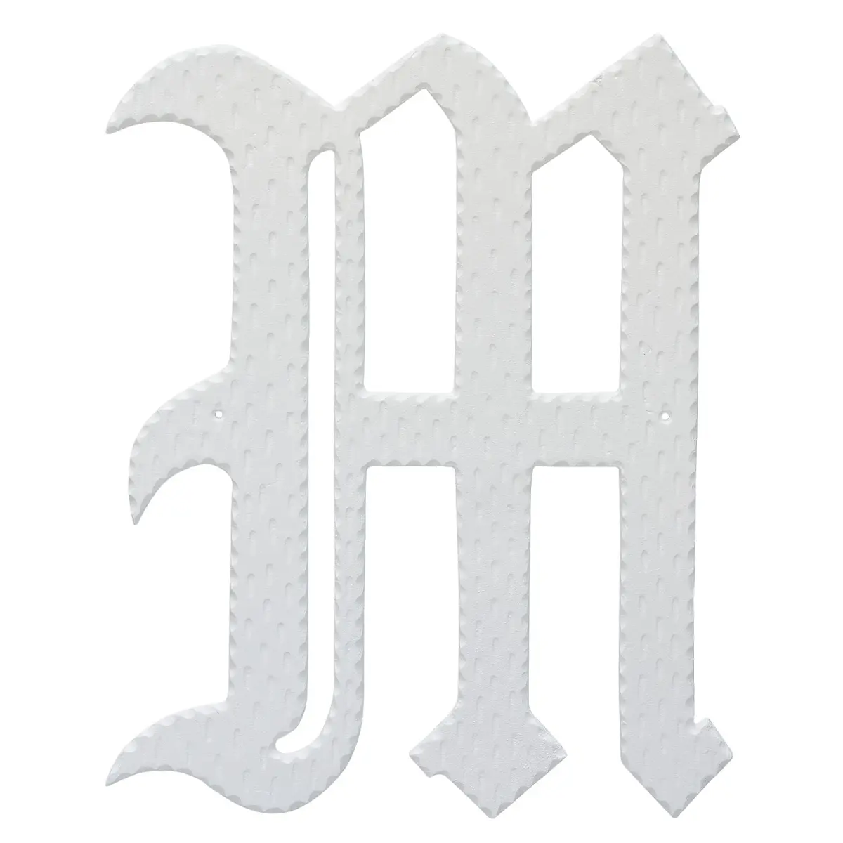 212 MAIN 16 in. Individual Monogram Letter Home Decor Plaque - White M Letter, Home Decor Items, Accent Display Individual Piece
