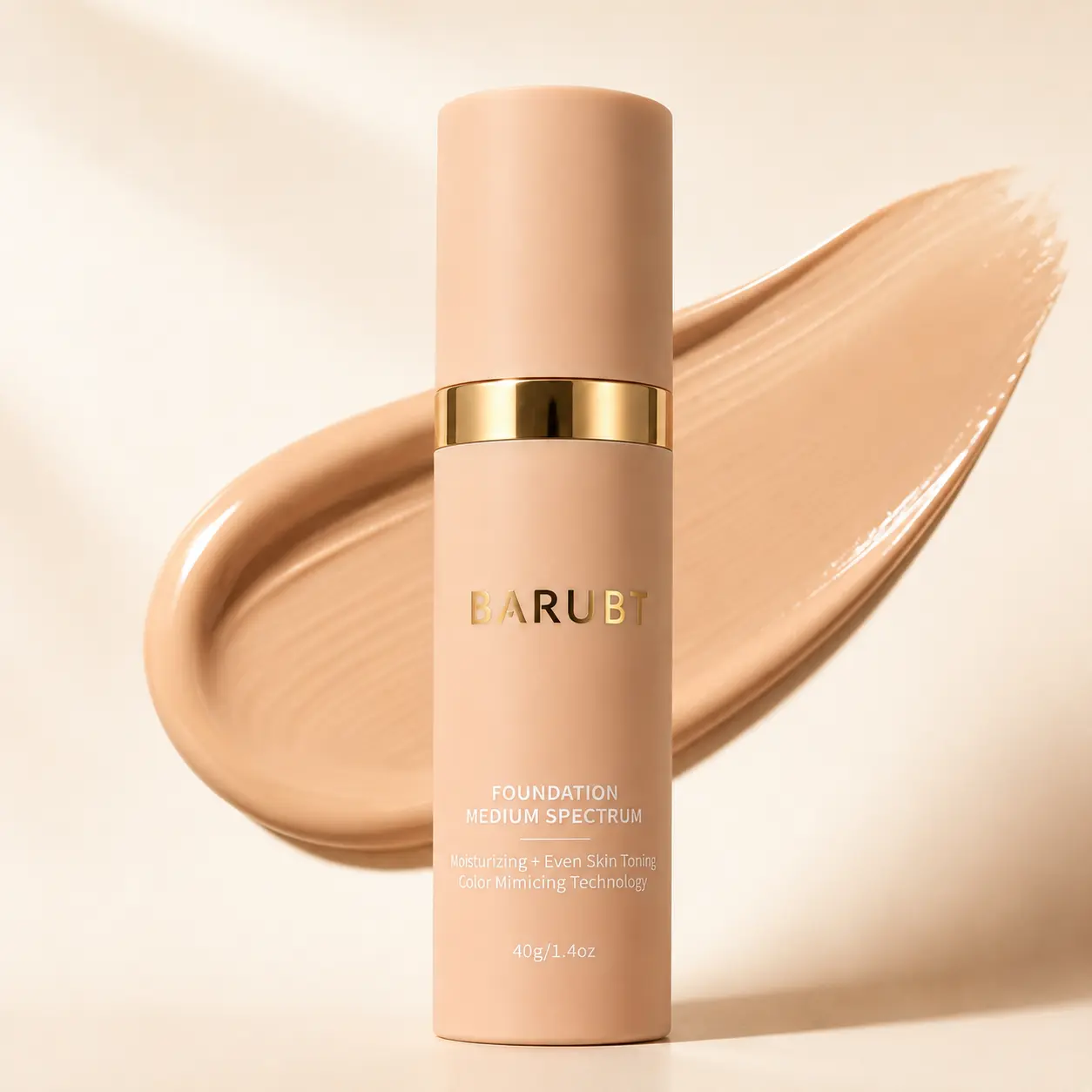 Barubt Microbe Liquid Foundation for Long-Lasting Coverage Without Fading, Provides Full Coverage to Help Conceal Imperfections, Lightweight Second-Skin Feel, Stays Put All Day Without Fading or Caking