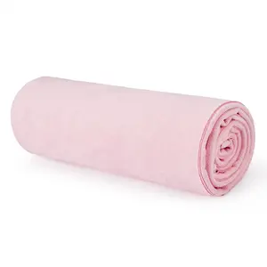Quick-Dry Non-Slip Yoga Mat Towel – Lightweight Suede Microfiber Sweat Absorbent for Pilates, Hot Yoga & Bikram – 72" x 26", 3 Color Options