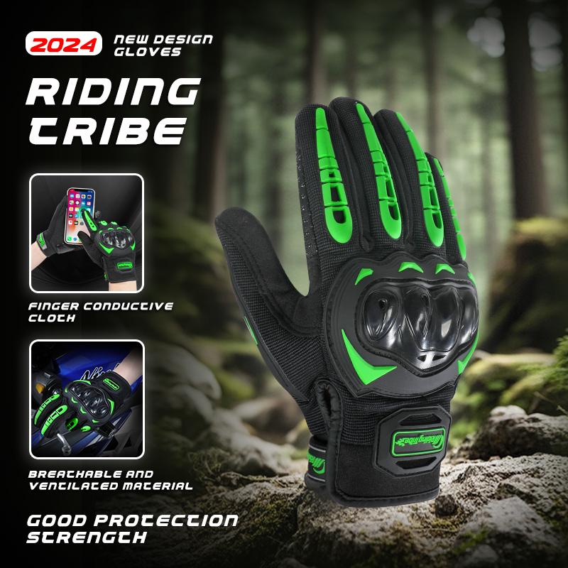 Wear-resistant and non-slip motorcycle riding gloves for men and women, breathable for all seasons, touchscreen compatible, protective and crash-resistant, ideal for outdoor motocross