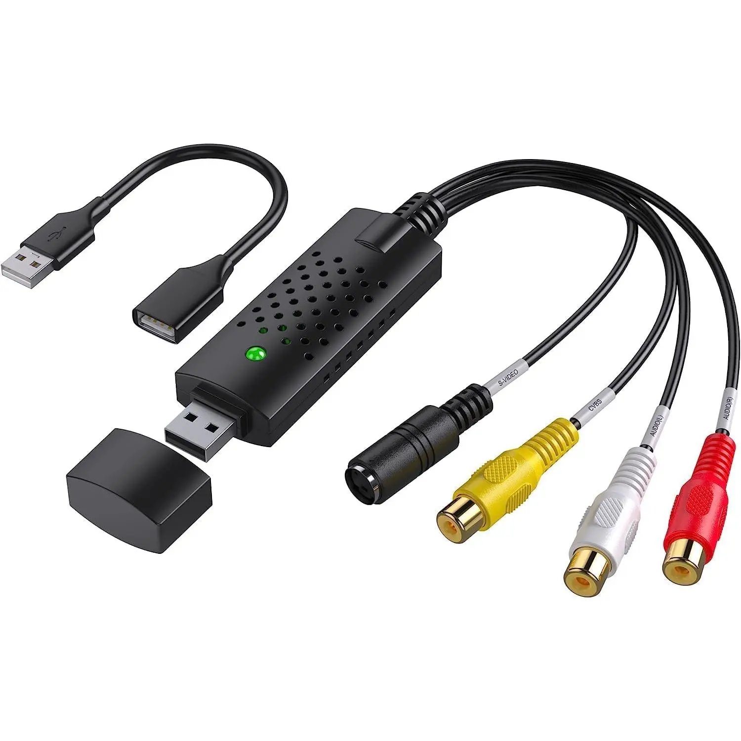 Usb Video Capture Card Rca To Converter Vhs Mini Dv Vcr Hi8 Dvd Digital For Pc Tv  Windows Vista Compatible