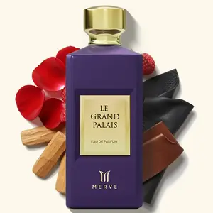 Merve Le Grand Palais Unisex Perfume 3.4 oz | Long Lasting 12+ Hours | Oud, Amber, Fruity, Floral, Woody, Musk, Balsamic | Eau de Parfum | Vegan & Cruelty Free | Gift for Her & Him