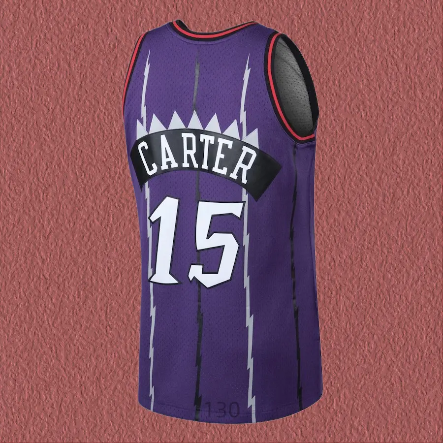 Vince Carter Classic-Design stitched Basketball Jerseys Retro Men's Sleeveless Purple shirt