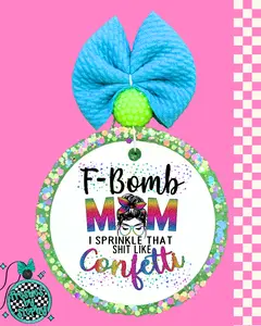F Bomb Mom Car Freshie | Funny Mom Car Air Freshener | Sassy Mom Gift