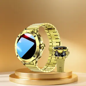 Smart Watch with Built-in Headphones, Stylish Digital Design for Men and Women with Sports Functions, Bluetooth-compatible Calling, Health Monitoring, Customizable Watch Face, with Silicone or Stainless Steel Strap, Smartwatch Tracker