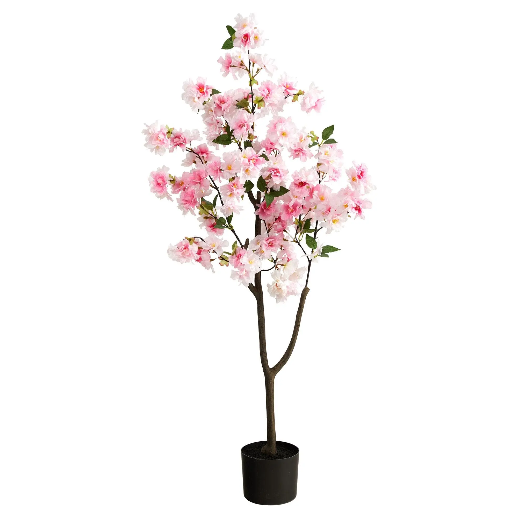 4ft Synthetic Faux Cherry Blossom Tree - Life-Like Artificial Trees, Elegant Artificial Plants, Indoor Decor for Home, Bathroom Decorative Plant