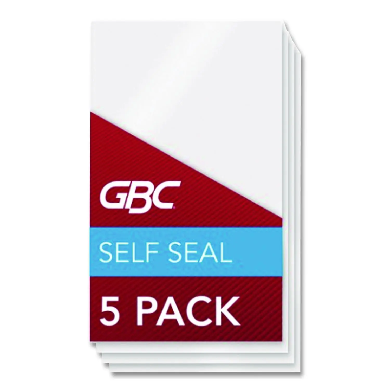 GBC SelfSeal Self-Adhesive Laminating Pouches Gloss Clear 5/Pack 3745165CF