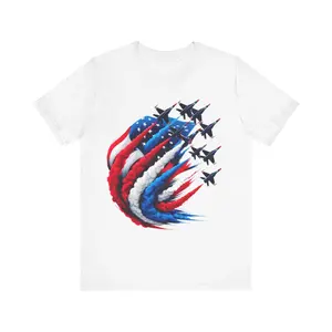 Patriotic Jets Unisex Jersey Short Sleeve Tee