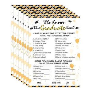 Graduation Party Game Cards Set, Ideal Graduation Gift for College Students, Perfect for Celebrating Your Academic Milestone