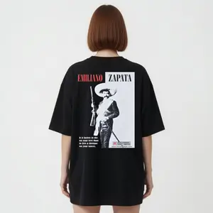 Emiliano Zapata Mexican Revolution Movie Spoof Tee - Y2K Style For Fashionistas, Spandex, Shortsleeve